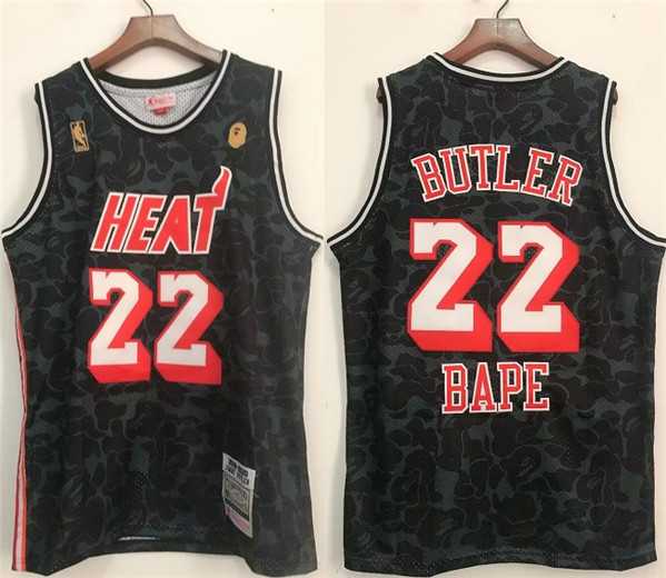 Mens Miami Heat #22 Jimmy Butler Black Stitched Jersey->miami heat->NBA Jersey